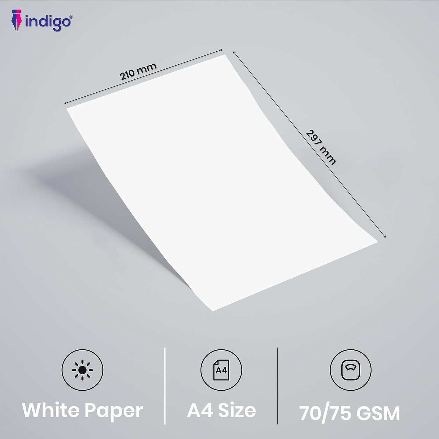 A4 White Printing and Copying Paper 70 gsm - Bright White Premium Office Paper - 500 Sheets