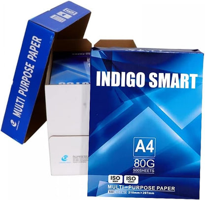 A4 Smart Printing and Copying Paper 80 gsm - Multipurpose Copier Laser Inkjet Paper - 500 Sheets