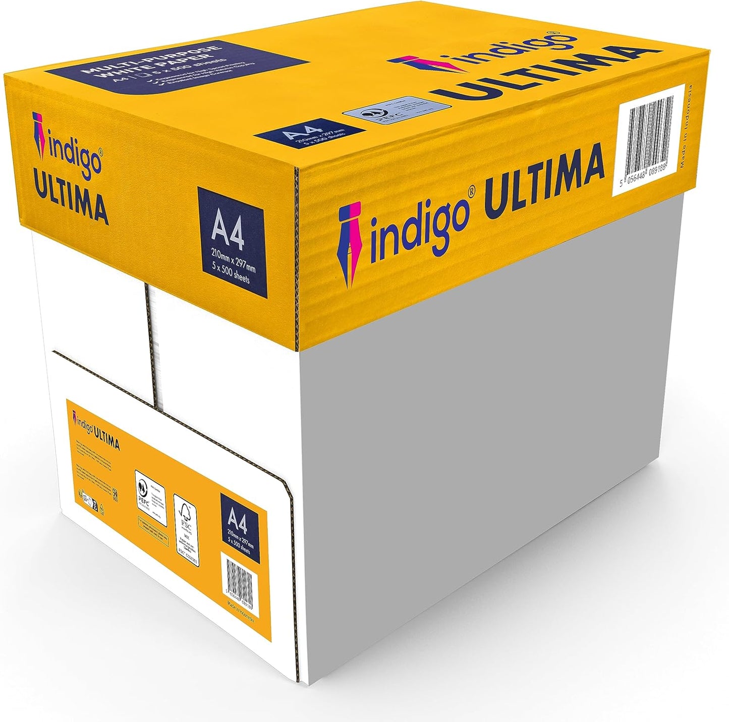 A4 White Printing and Copying Paper 75gsm - Ultima Bright White Premium Office Paper - 500 Sheets