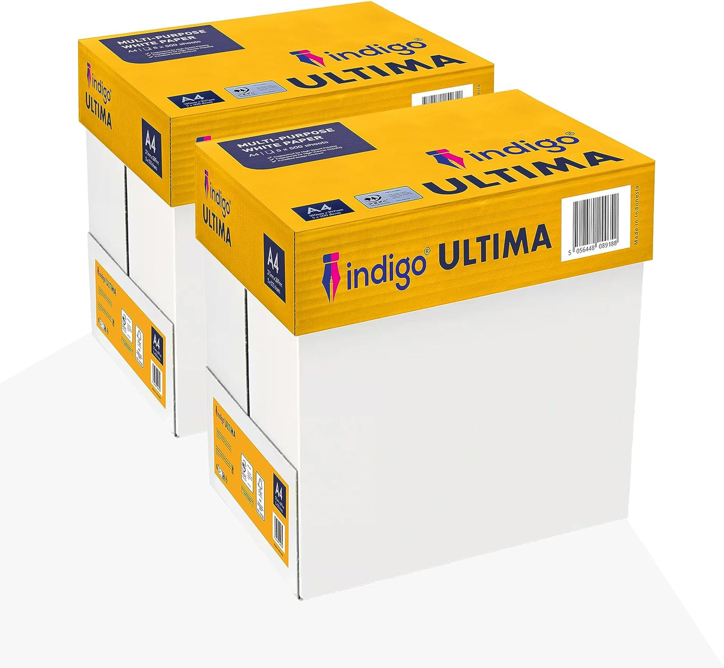 A4 White Printing and Copying Paper 75gsm - Ultima Bright White Premium Office Paper - 500 Sheets